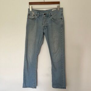 Hugo Boss Orange Label Regular Fit Light Wash Blue Denim Jeans Mens 32x32